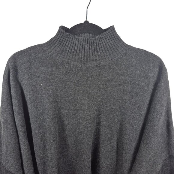 Shirin Guild Sweater Womens OS Gray Wool Drape Jumper Pullover Casual Minimalist - Picture 3 of 9
